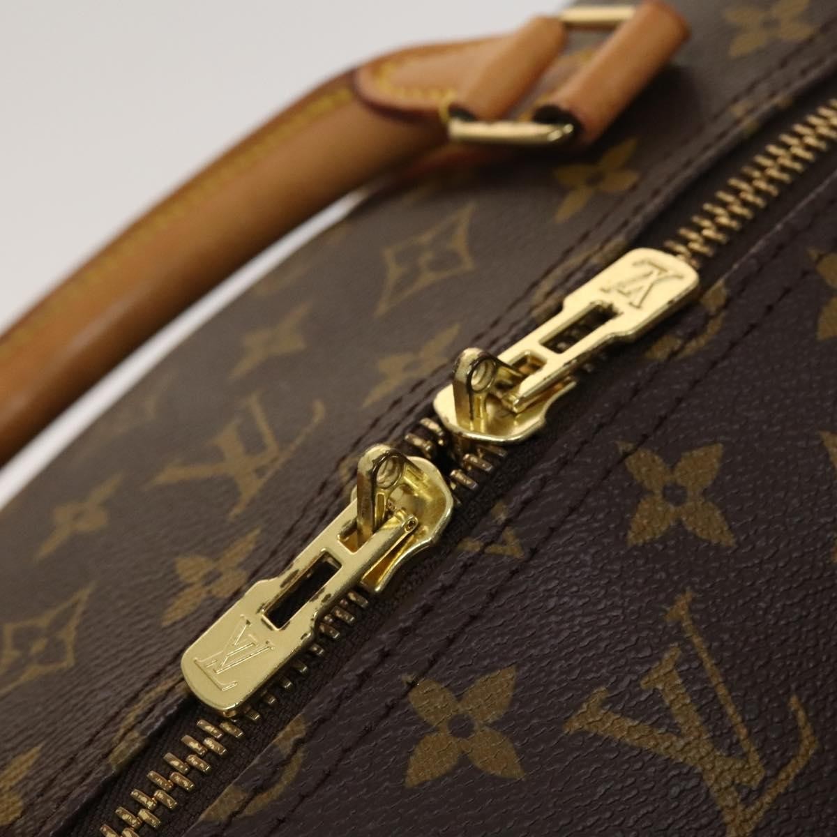 Louis Vuitton Keepall Bag Monogram Canvas, BROWN, CANVAS, Travel bag