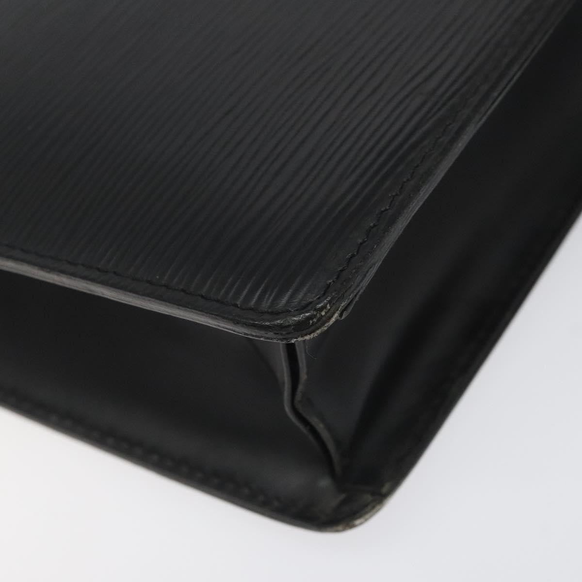 Louis Vuitton Pochette Homme Epi Leather, BLACK, LEATHER, Clutche & pouche