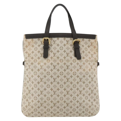 Louis Vuitton Francoise handbag Mini lin, KHAKI, CANVAS, Tote bag