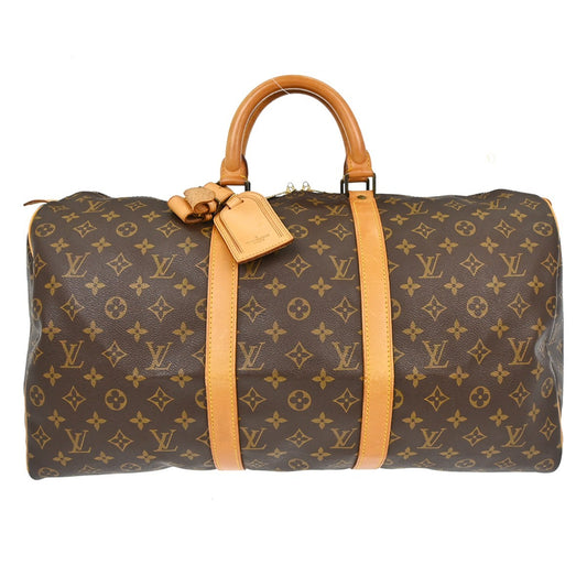 Louis Vuitton Keepall Bag Monogram Canvas, Brown, Canvas, Travel Bag