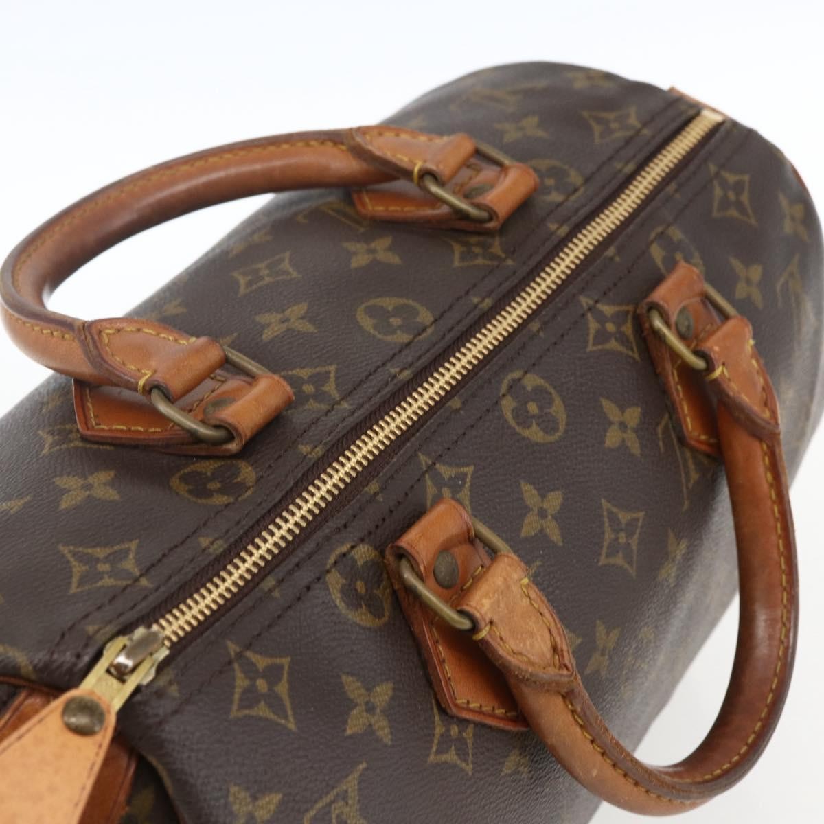 Louis Vuitton Speedy Handbag Monogram Canvas, BROWN, CANVAS, Handbag
