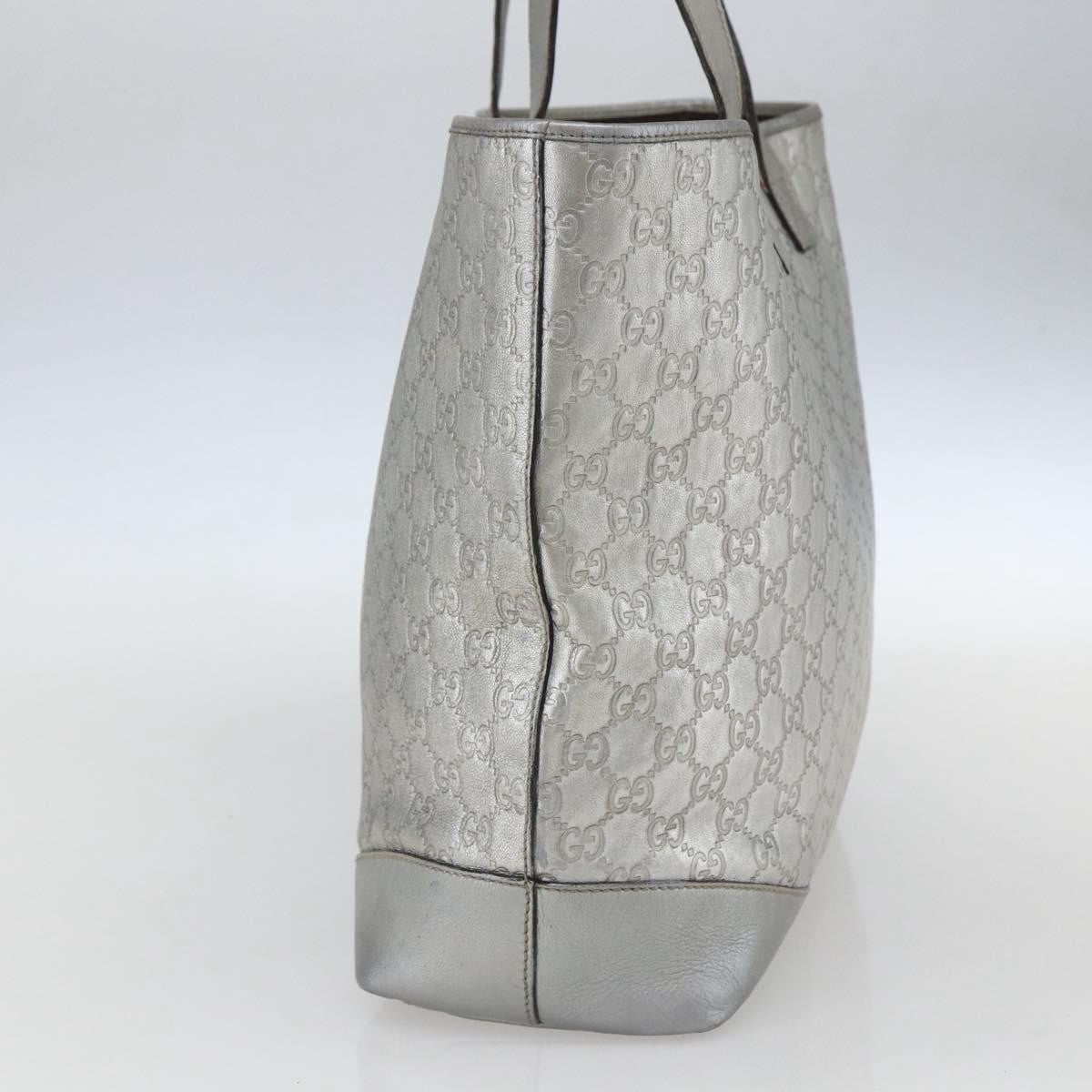 Gucci Plus Tote Guccissima Leather, SILVER, LEATHER, Tote bag