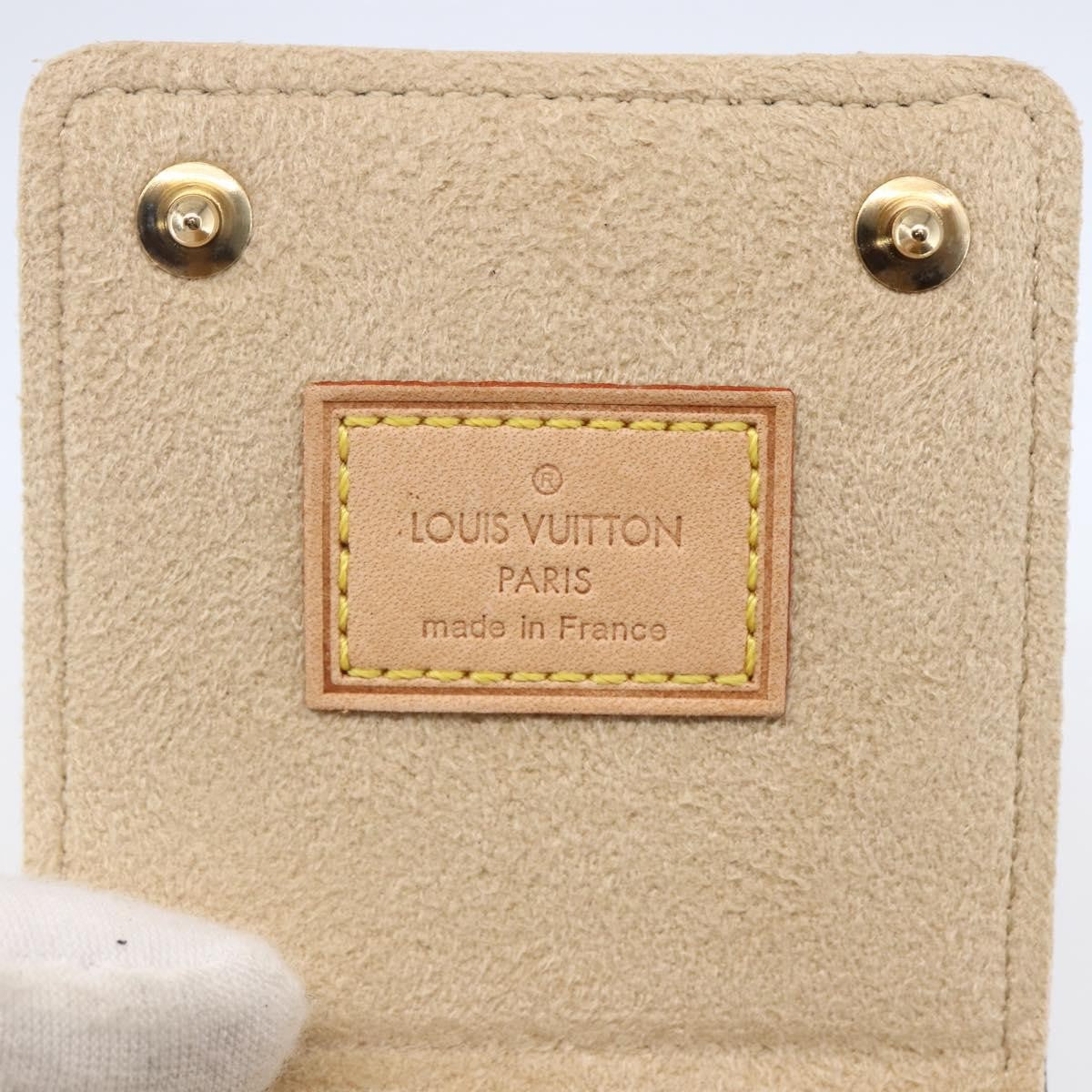 Louis Vuitton CASE JEWELRY BOX Canvas, BROWN, CANVAS, Wallets