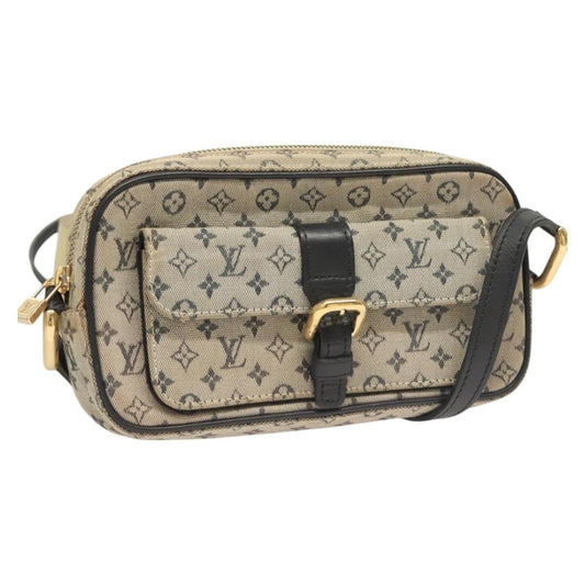 Louis Vuitton Juliette Crossbody Bag Mini Lin, BLUE, CANVAS, Crossbody bag