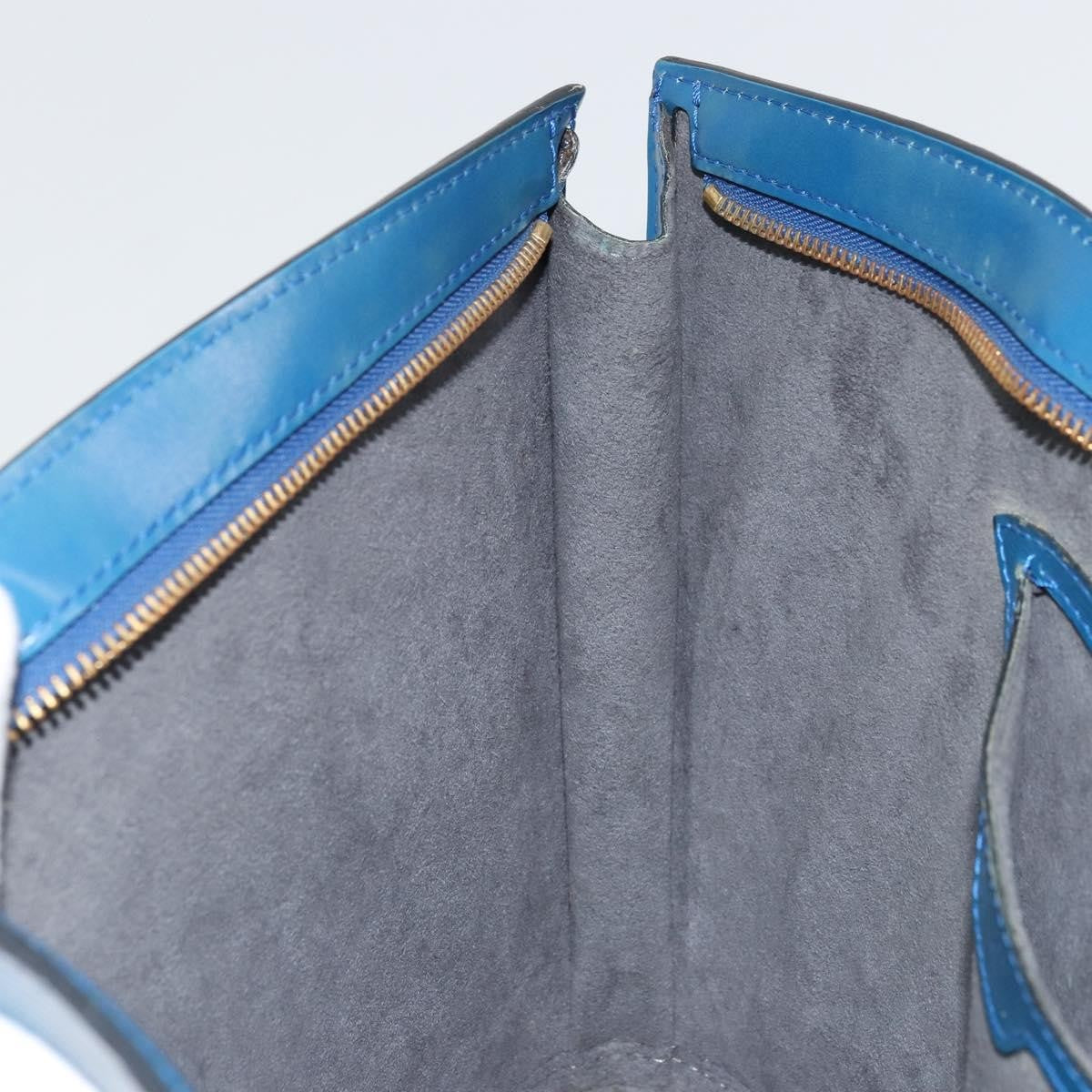 Louis Vuitton Saint Jacques Handbag Epi Leather, Blue, Leather, Handbag