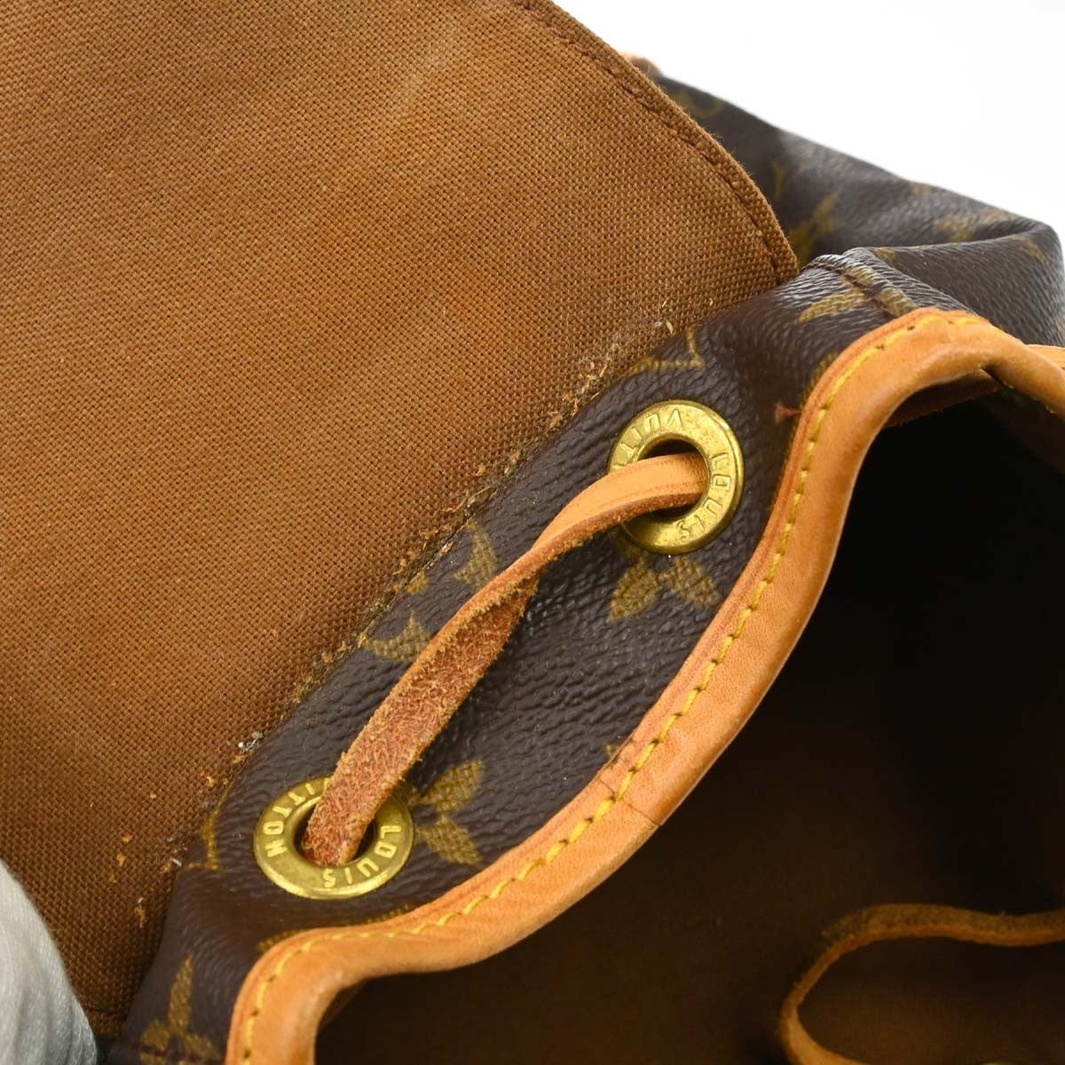 Louis Vuitton Vintage Montsouris Backpack Monogram Canvas, Brown, Canvas, Backpack