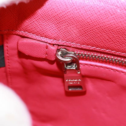 Prada Sound Chain Shoulder Bag Saffiano Leather, Red, Leather, Shoulder Bag