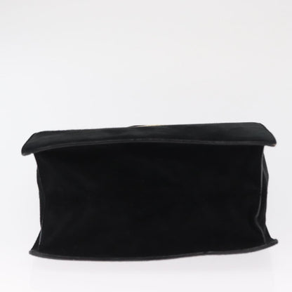 Prada Vintage Handbag Suede, BLACK, SUEDE, Handbag