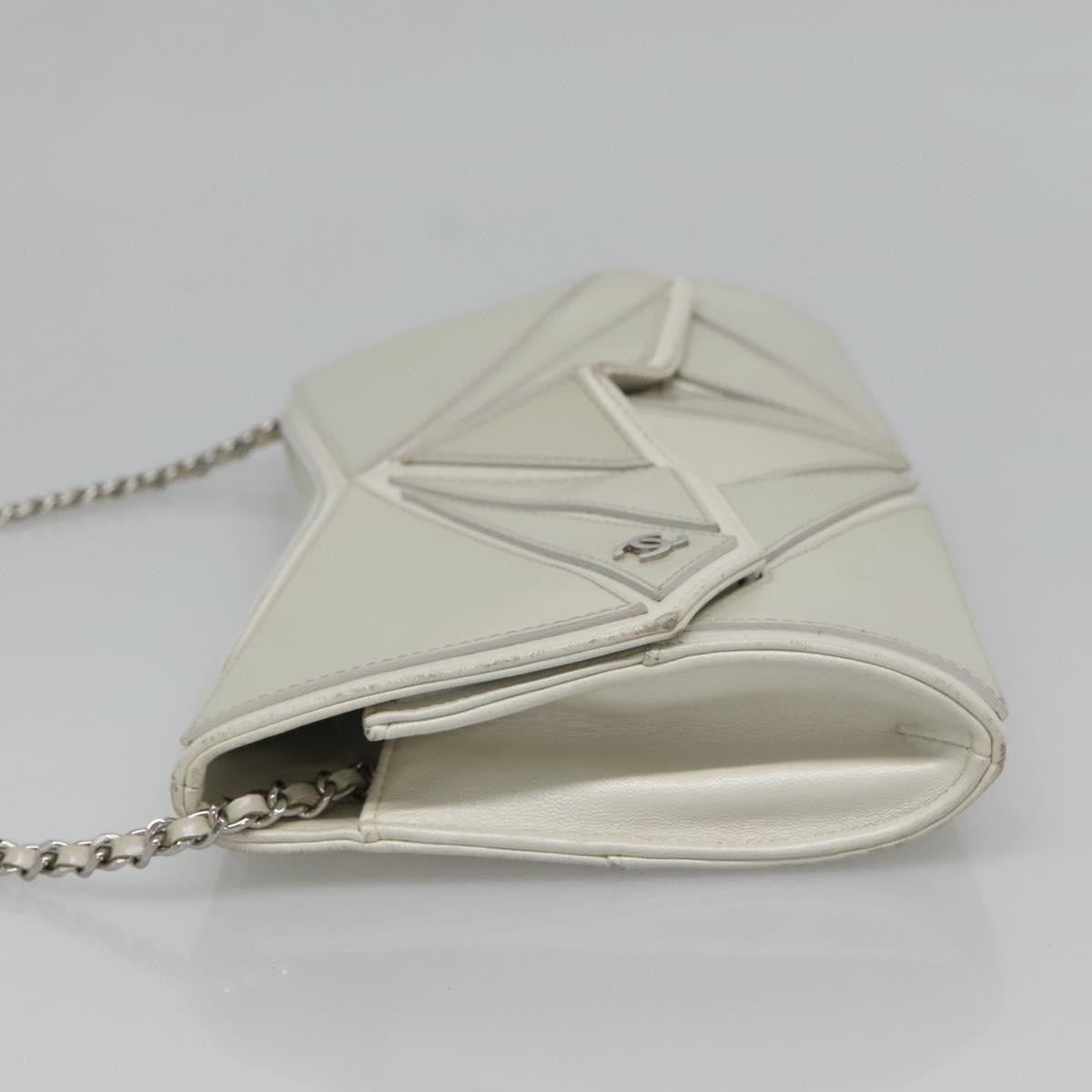 Chanel Midnight Swim Clutch Leather, GRAY, LEATHER, Clutche & pouche