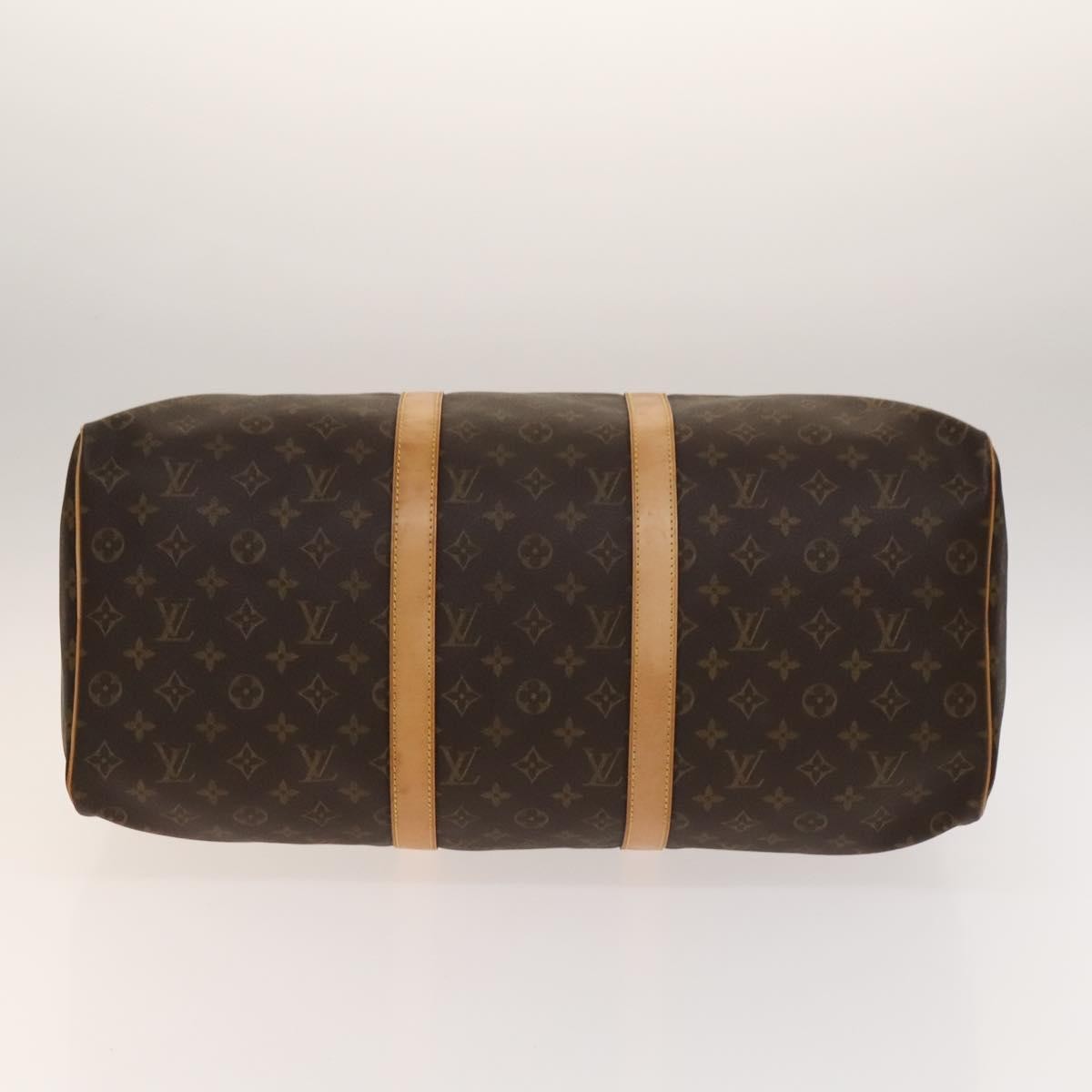 Louis Vuitton Keepall Bag Monogram Canvas, BROWN, CANVAS, Travel bag