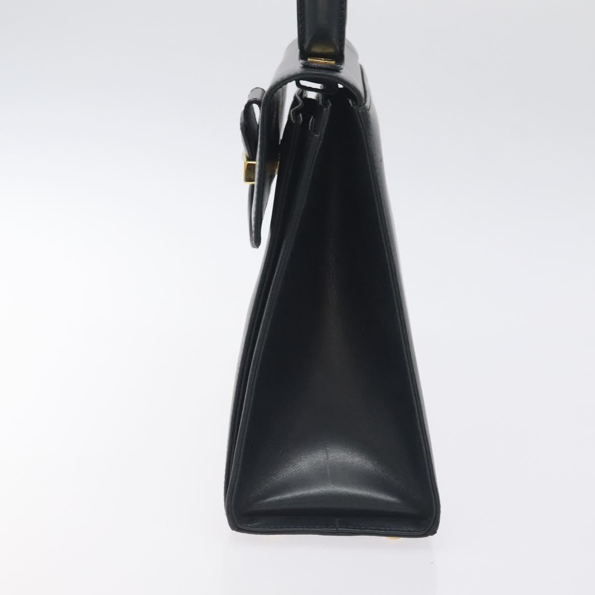 Salvatore Ferragamo Vintage Handbag Leather, BLACK, LEATHER, Handbag