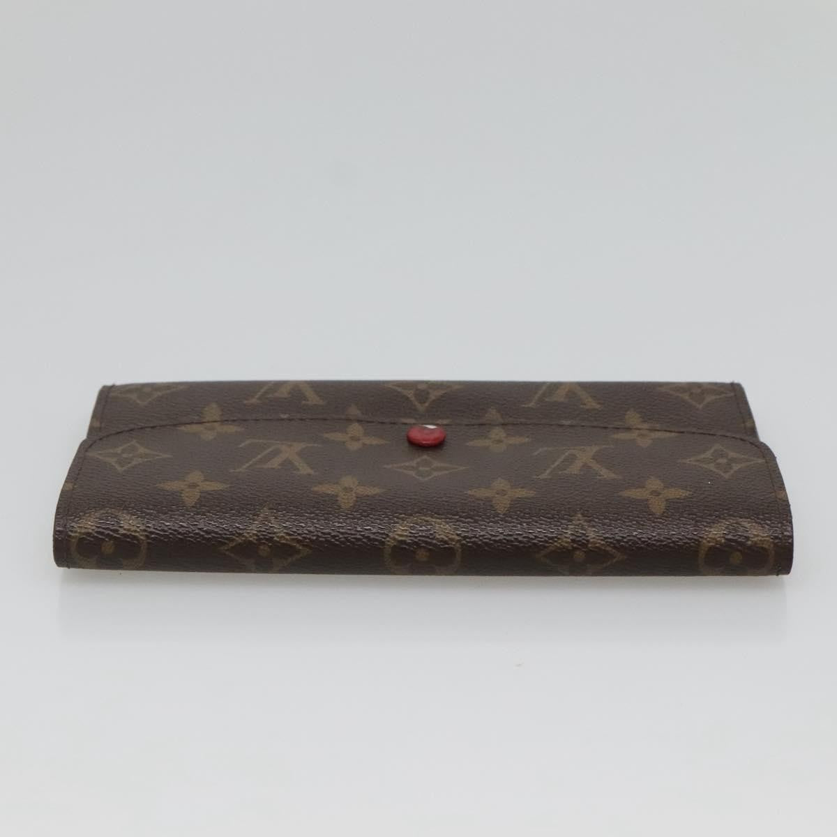 Louis Vuitton Emilie Wallet Monogram Canvas, Red, Canvas, Wallet