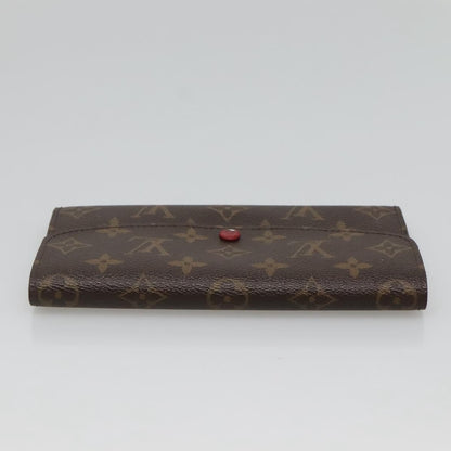 Louis Vuitton Emilie Wallet Monogram Canvas, Red, Canvas, Wallet