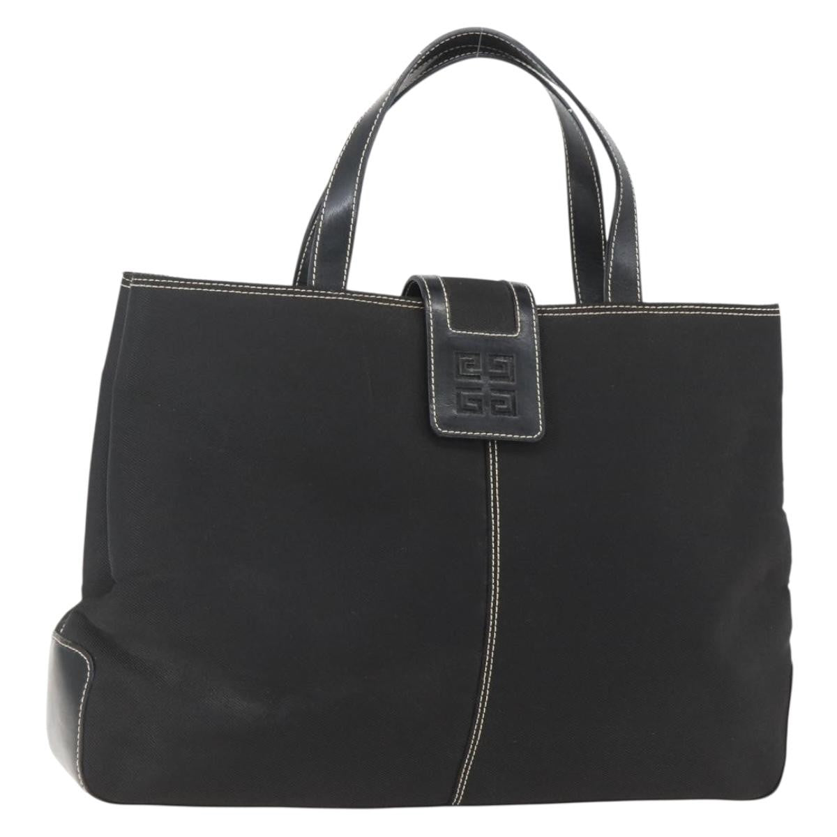 Givenchy Vintage Handbag Canvas, BLACK, CANVAS, Handbag