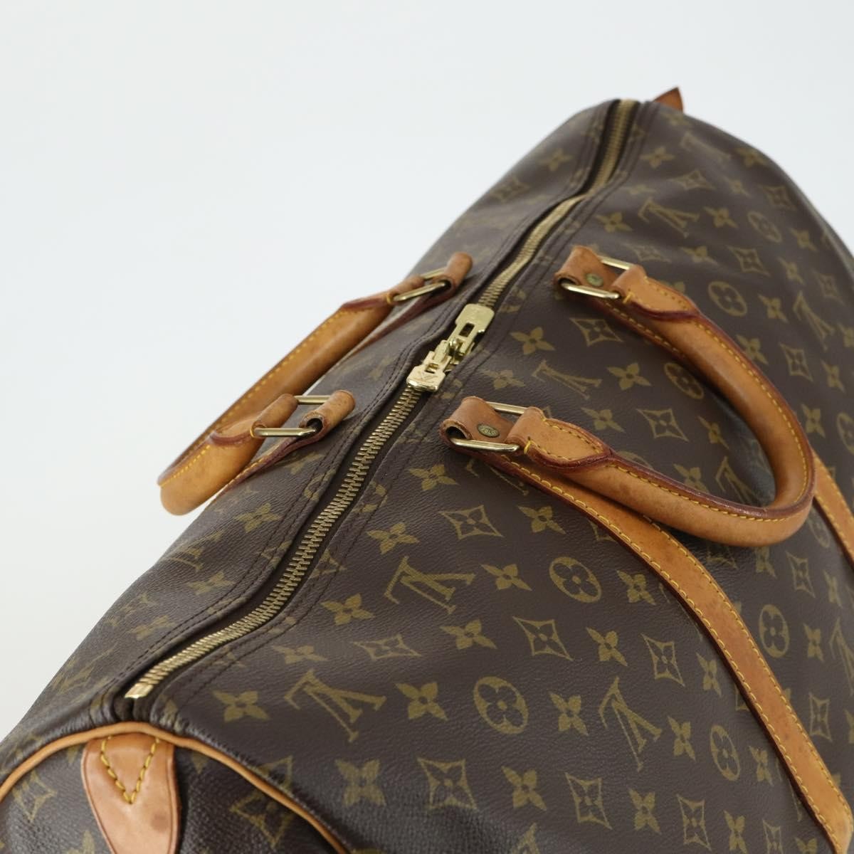 Louis Vuitton Keepall Bag Monogram Canvas, Brown, Canvas, Travel Bag