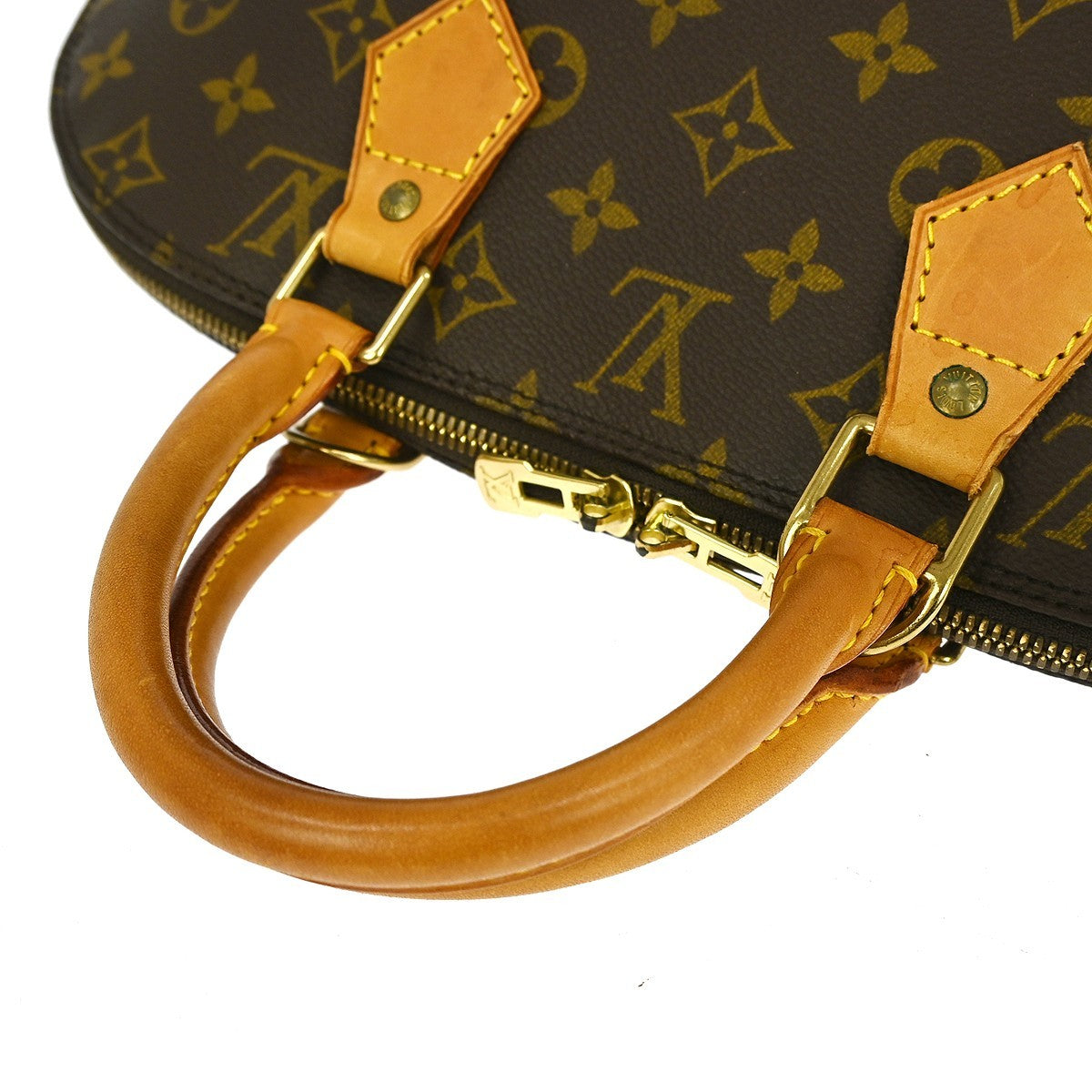 Louis Vuitton Alma Handbag Monogram Canvas, BROWN, CANVAS, Handbag