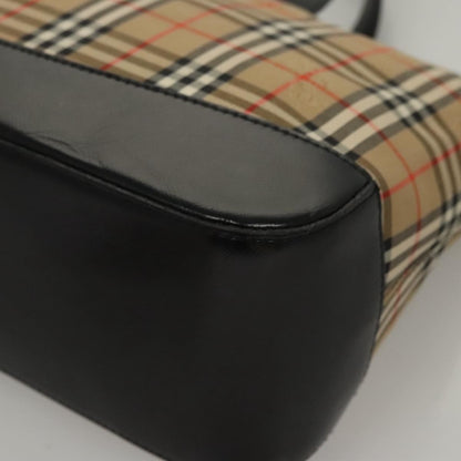 Burberry Nova Check Handbag Nova Check Canvas and leather, BEIGE, CANVAS, Handbag