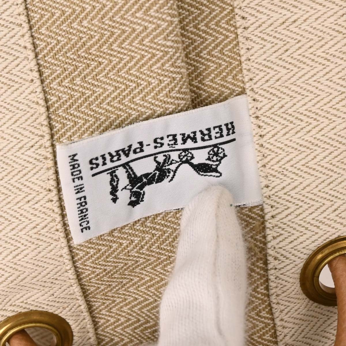 Hermes Aline Bag Toile, BEIGE, CANVAS, Shoulder bag