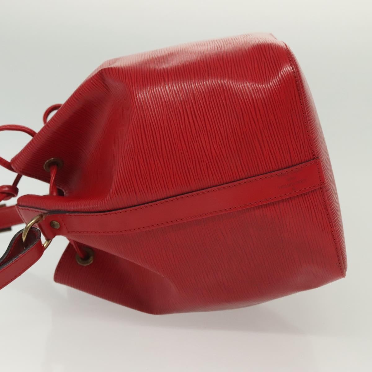 Louis Vuitton Petit Noe Handbag Epi Leather, RED, LEATHER, Shoulder bag