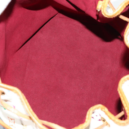 Louis Vuitton Petit Noe Handbag Monogram Multicolor, WHITE, CANVAS, Handbag