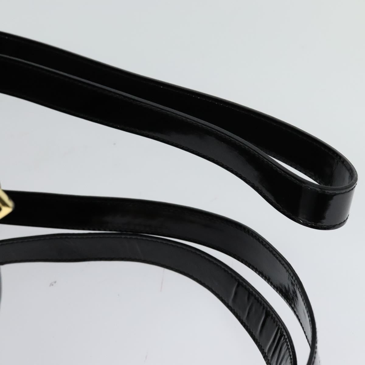 Salvatore Ferragamo Gancini Flap Drawstring Backpack Patent leather, BLACK, PATENT_LEATHER, Backpack