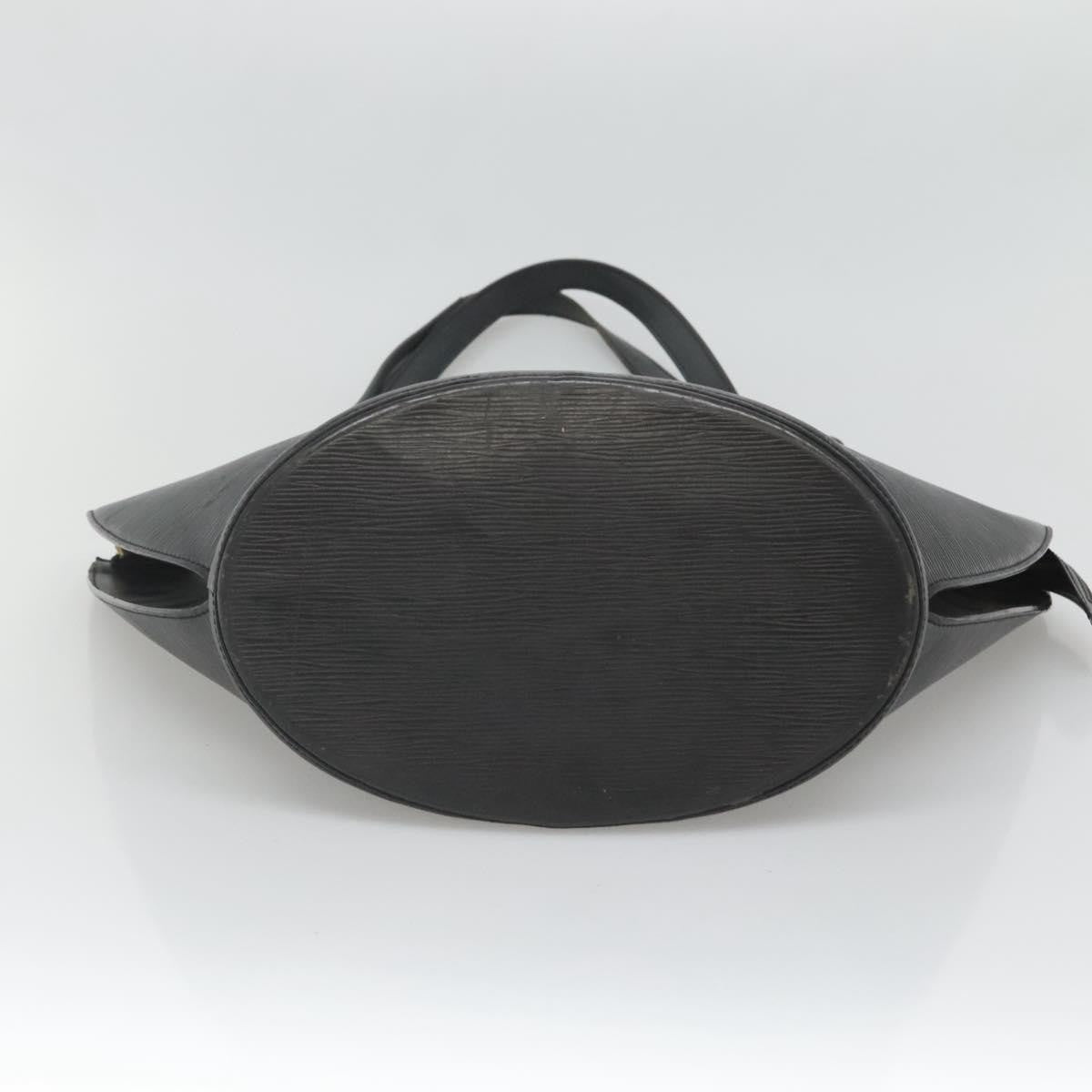 Louis Vuitton Saint Jacques Handbag Epi Leather, BLACK, LEATHER, Shoulder bag