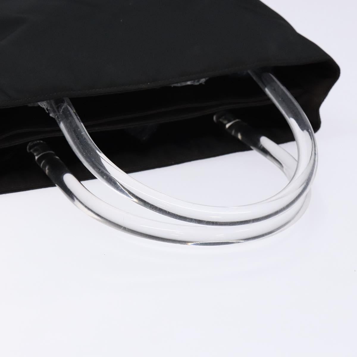 Prada Resin Handle Tote Tessuto, BLACK, NYLON, Tote bag