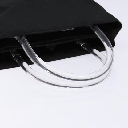 Prada Resin Handle Tote Tessuto, BLACK, NYLON, Tote bag