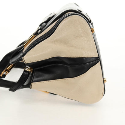 Chloe Alice Satchel Leather, WHITE, LEATHER, Handbag