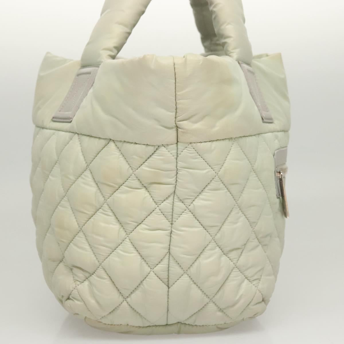 Chanel Coco Cocoon Reversible Tote Quilted Nylon, GRAY, NYLON, Tote bag