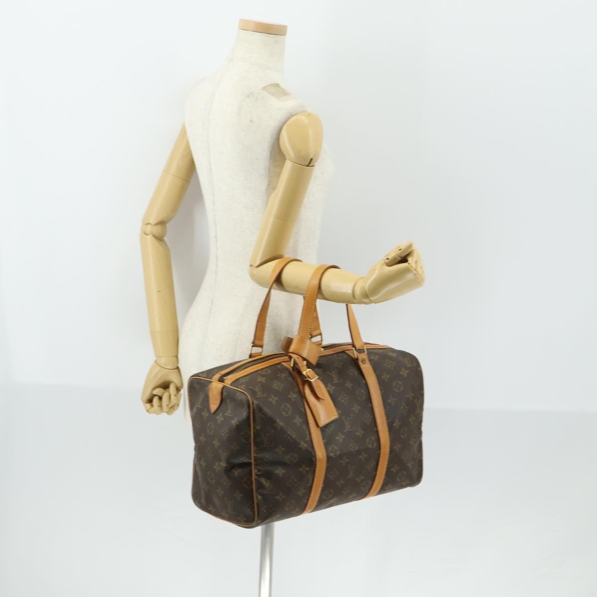 Louis Vuitton Sac Souple Handbag Monogram Canvas, BROWN, CANVAS, Travel bag