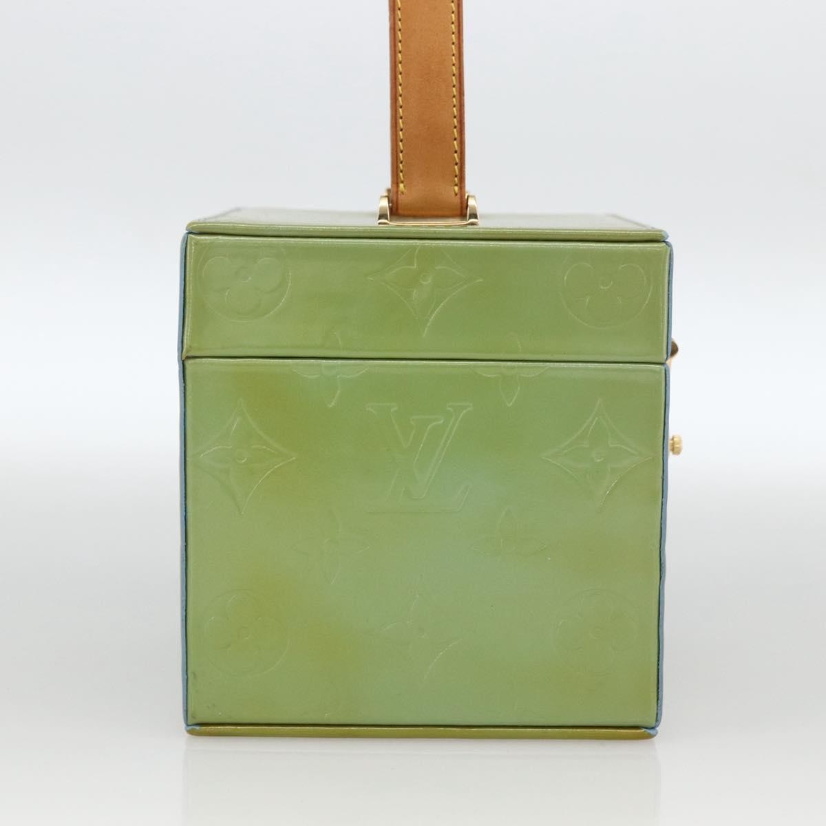 Louis Vuitton Bleecker Box Bag Monogram Vernis, GREEN, PATENT_LEATHER, Clutche & pouche