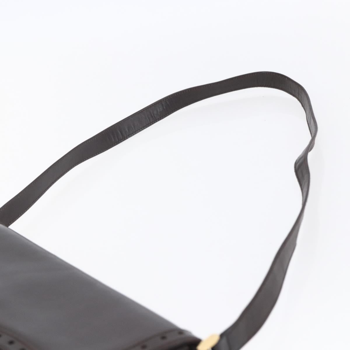 Gucci Vintage Shoulder Bag Leather, BROWN, LEATHER, Shoulder bag