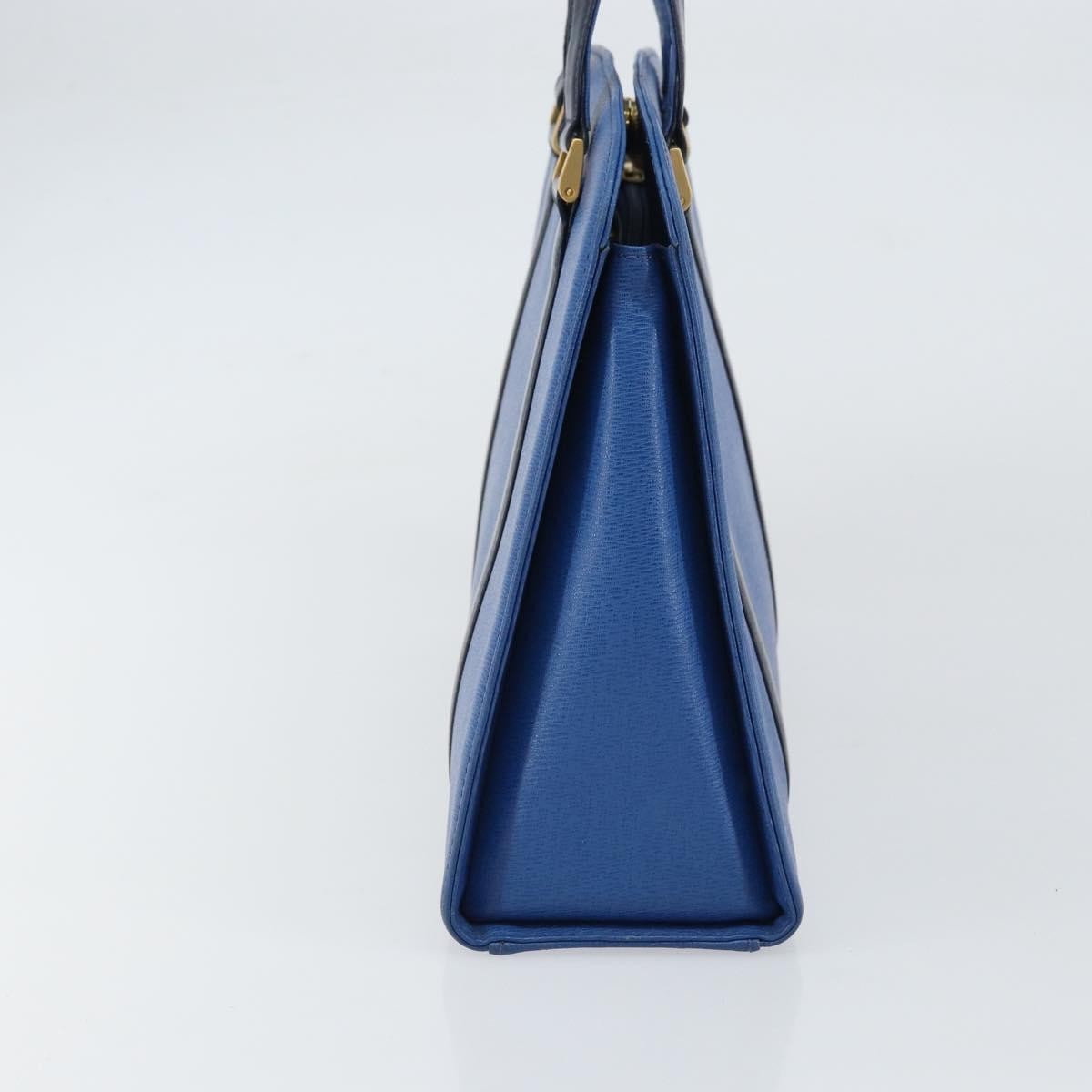 Burberry Vintage Handbag Leather, Blue, Leather, Handbag