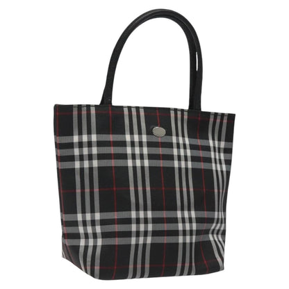 Burberry Nova Check Tote Nylon, BLACK, NYLON, Handbag