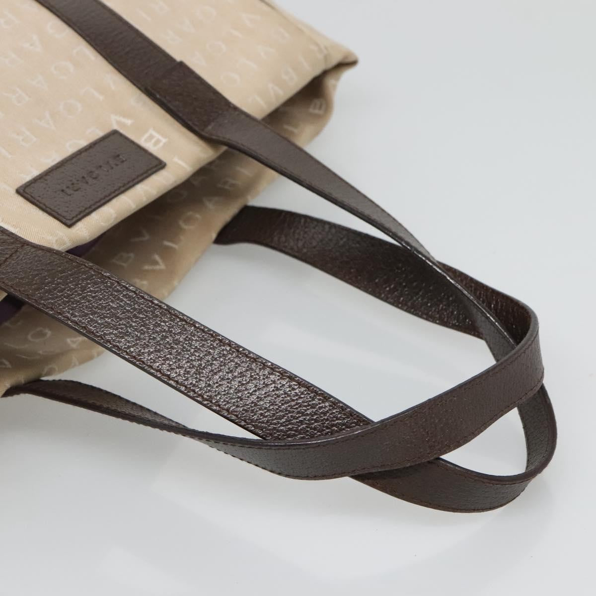 Bvlgari B.Zero1 Logomania Bag Canvas with Leather, BEIGE, CANVAS, Tote bag