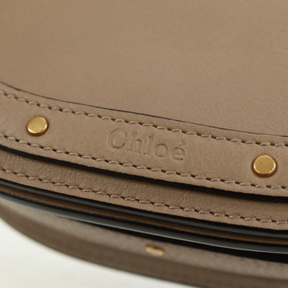Chloe Nile Crossbody Bag Leather, BEIGE, LEATHER, Shoulder bag
