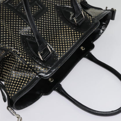 Fendi Bag Du Jour Perforated Leather, BLACK, LEATHER, Handbag