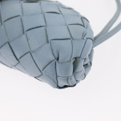 Bottega Veneta The Pouch Intrecciato Nappa, BLUE, LEATHER, Clutche & pouche