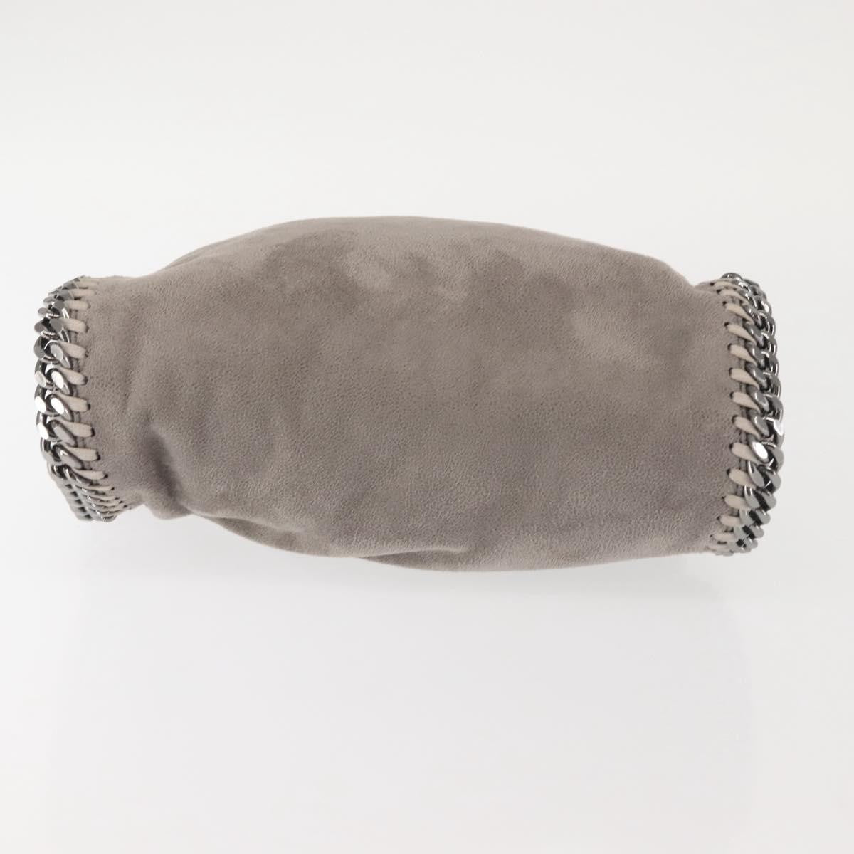 Stella McCartney Falabella Fold Over Crossbody Bag Suede, GRAY, SUEDE, Crossbody bag