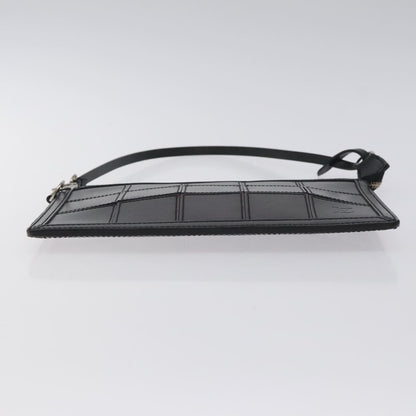 Louis Vuitton Delmonico Pochette Stretch Epi Leather, BLACK, LEATHER, Clutche & pouche