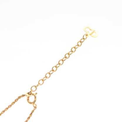 Christian Dior Vintage CD Round Pendant Necklace Metal, GOLD, METAL, Necklace