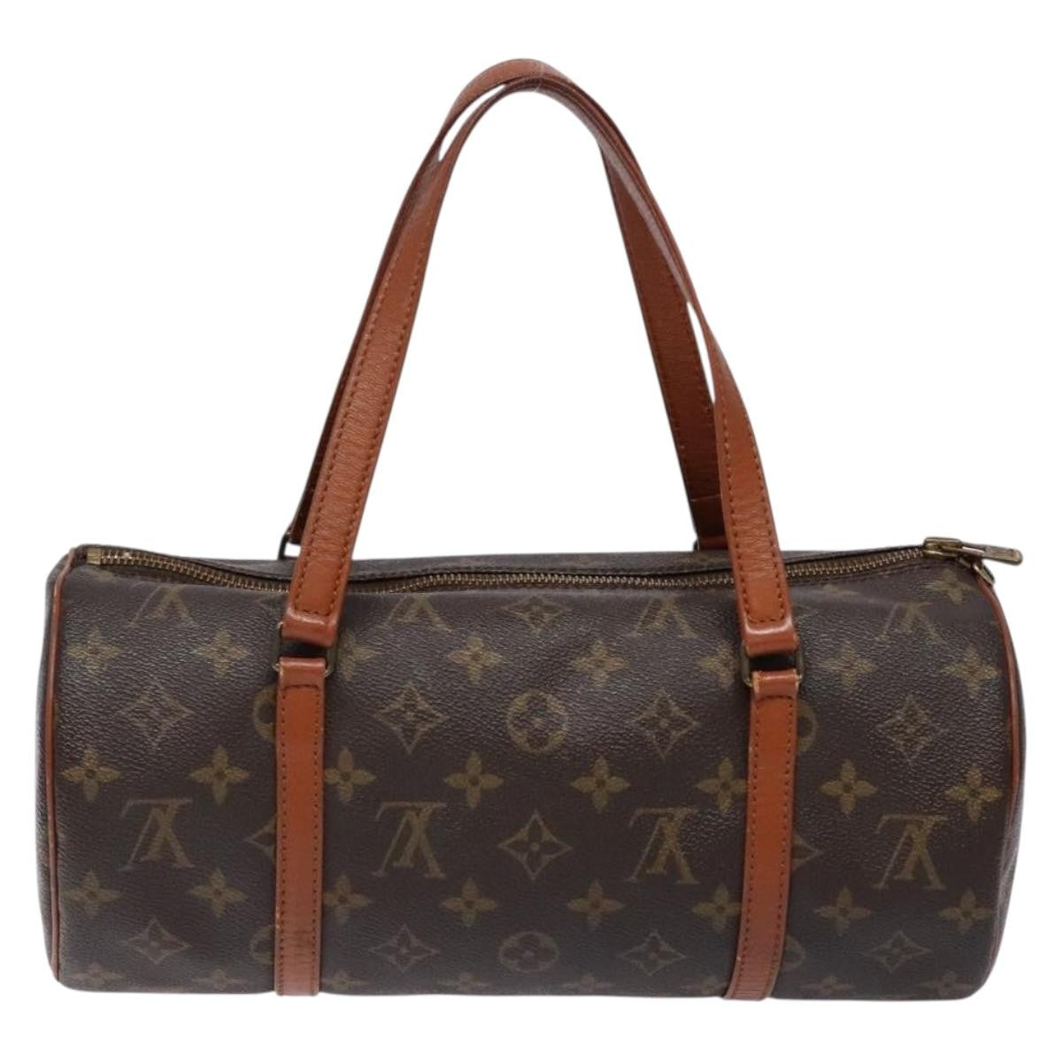 Louis Vuitton Papillon Handbag Monogram Canvas, BROWN, CANVAS, Handbag