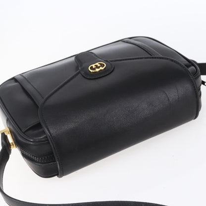 Gucci Vintage Shoulder Bag Leather, BLACK, LEATHER, Shoulder bag