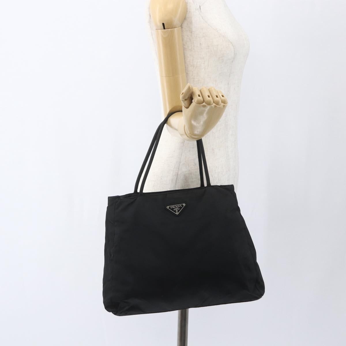 Prada Vintage Tote Tessuto, BLACK, NYLON, Tote bag