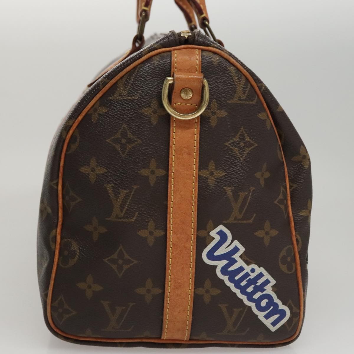Louis Vuitton Speedy Bandouliere Bag Limited Edition Patches Monogram Canvas, BROWN, CANVAS, Handbag