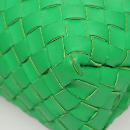 Bottega Veneta Loop Crossbody Bag Intrecciato Nappa, GREEN, LEATHER, Crossbody bag