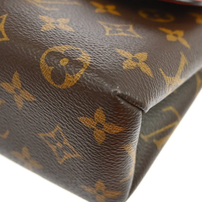 Louis Vuitton Locky Handbag Monogram Canvas with Leather, Brown, Canvas, Handbag