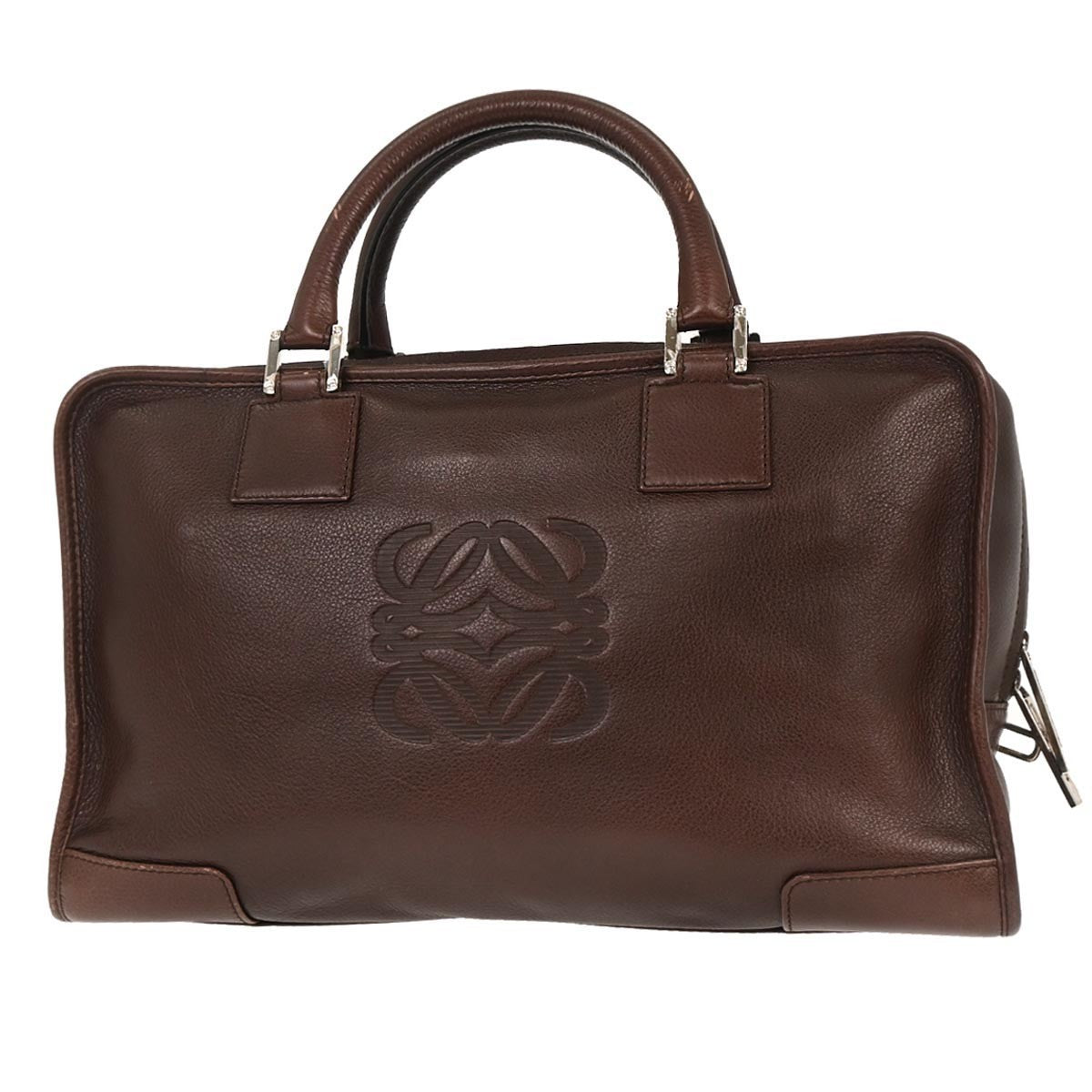 Loewe Amazona Bag Leather, BROWN, LEATHER, Handbag