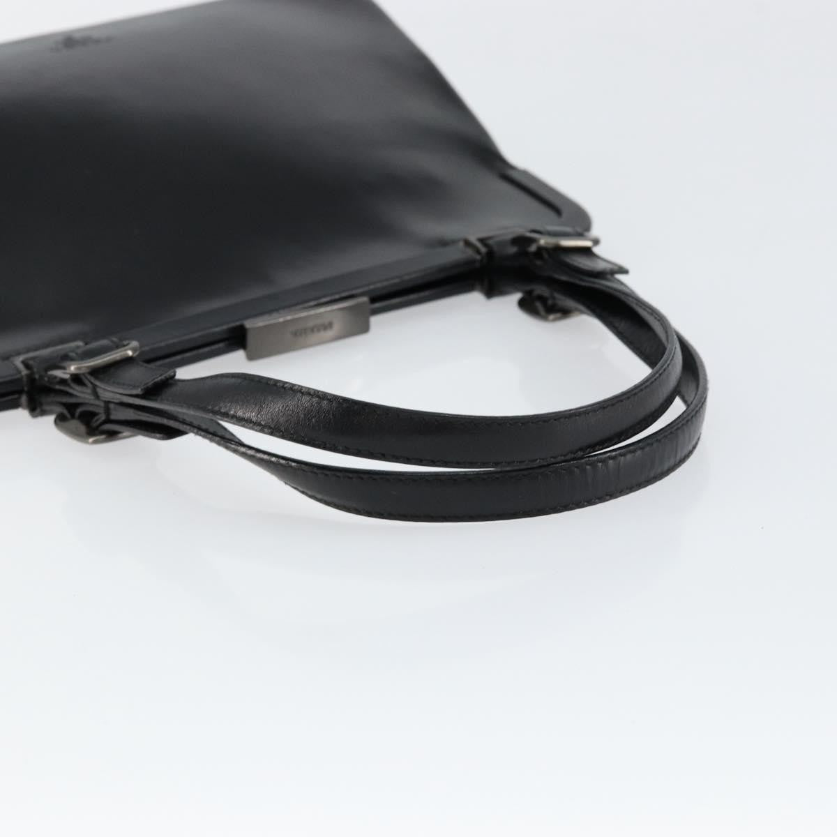 Prada Vintage Handbag Leather, BLACK, LEATHER, Handbag